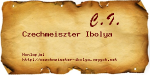 Czechmeiszter Ibolya névjegykártya